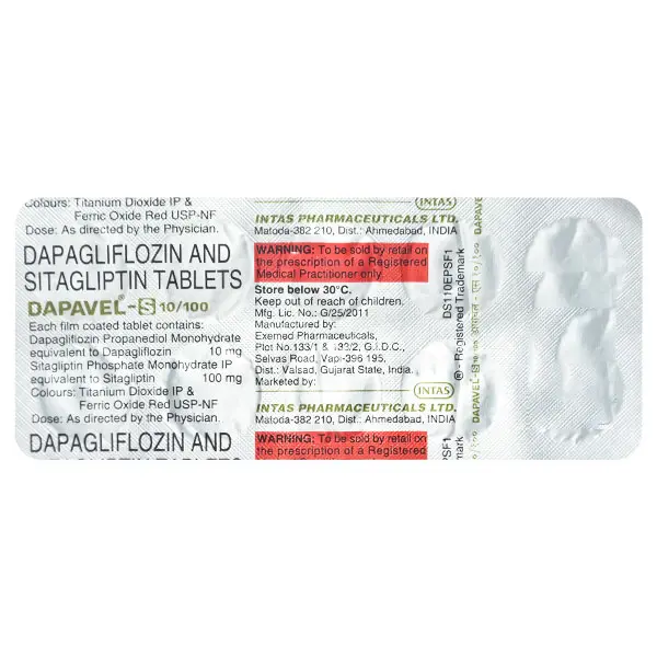 Dapavel S 10/100mg Tablet 10s