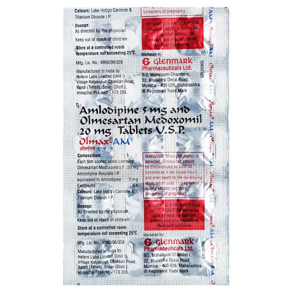 Olmax AM 20mg Tablet 15s