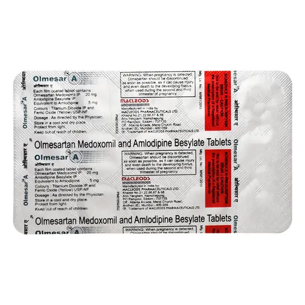 Olmesar A 20mg Tablet