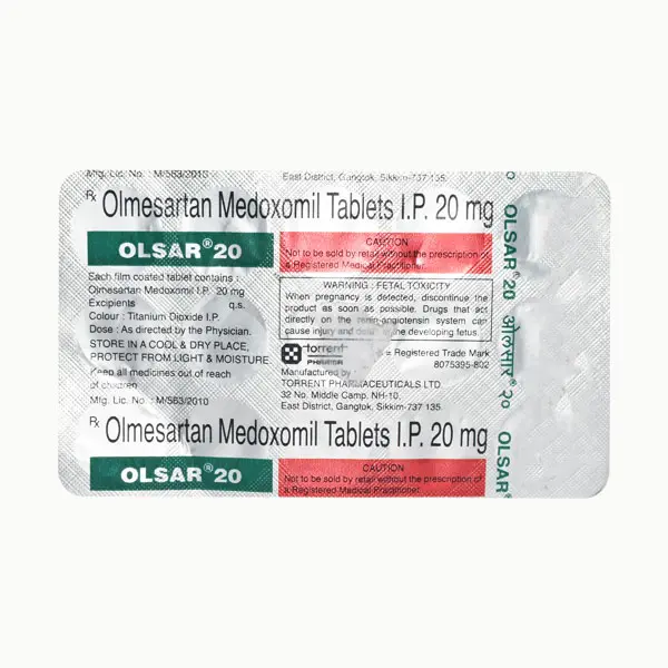 Olsar 20mg Tablet 15s