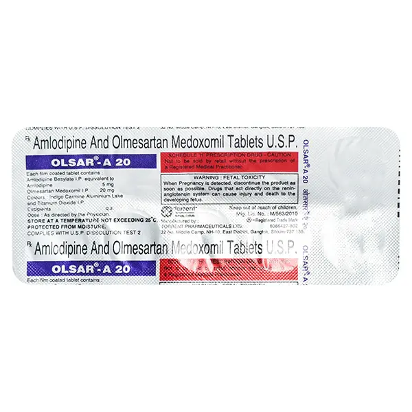 Olsar A 20mg Tablet 10s
