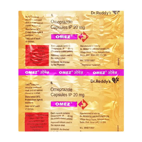 Omez 20mg Capsule