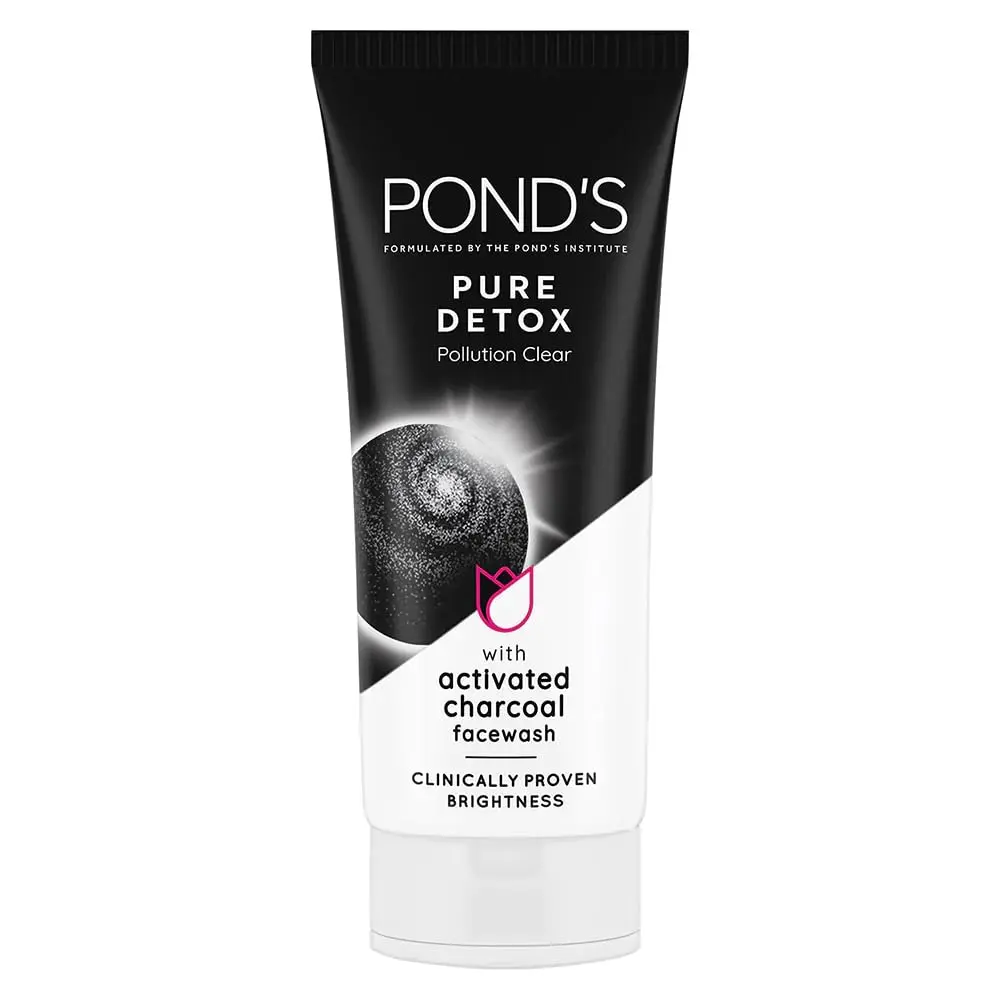 Ponds Pure Detox With Activated Charcoal Face Wash 100 G 100g