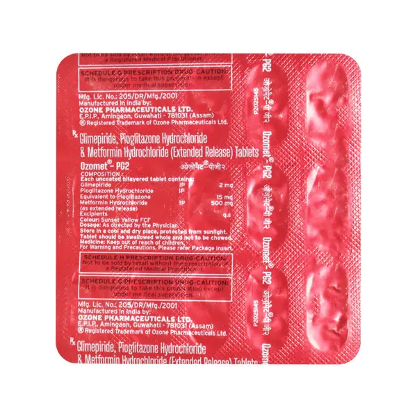 Ozomet PG 2mg Tablet 15s
