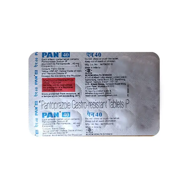 Pan 40mg Tablet