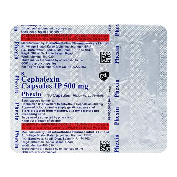 Phexin 500mg Capsule