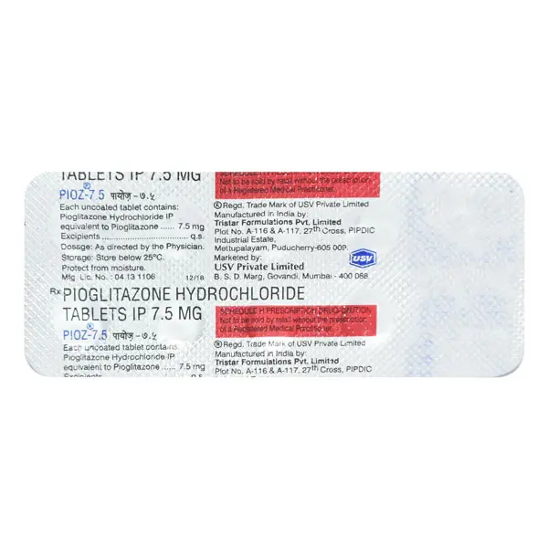 Pioz 7.5mg Tablet