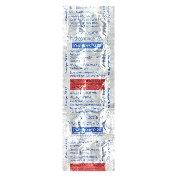 Pramipex 0.25mg Tablet