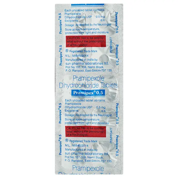 Pramipex 0.5mg Tablet 10s