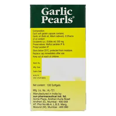 Garlic Pearls Capsule 100s