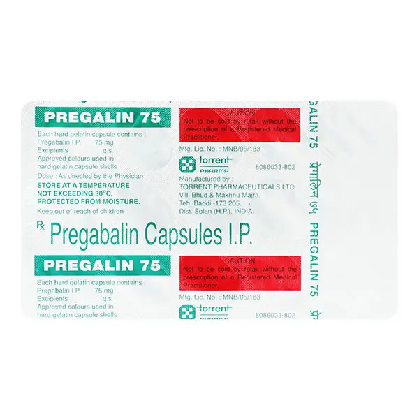 Pregalin 75mg Tablet
