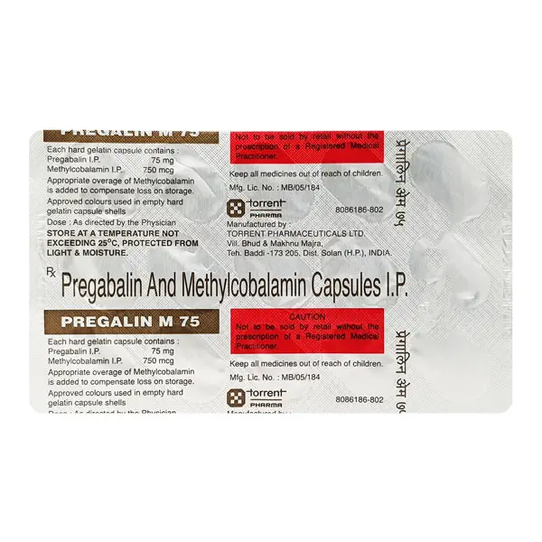 Pregalin M 75mg Tablet 15s