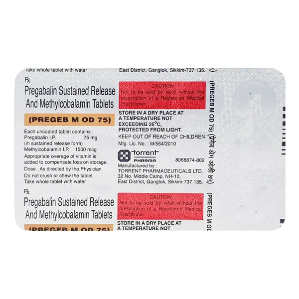 Pregeb M OD 75mg Tablet 15s