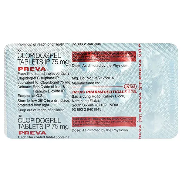 Preva 75mg Tablet 15s