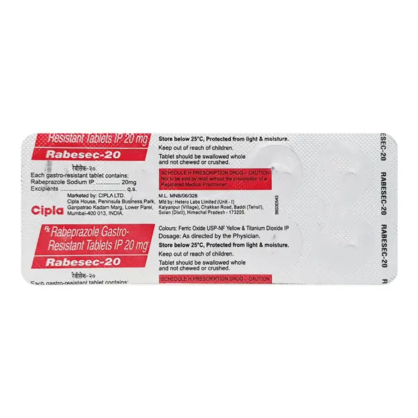 Rabesec 20mg Tablet 10s