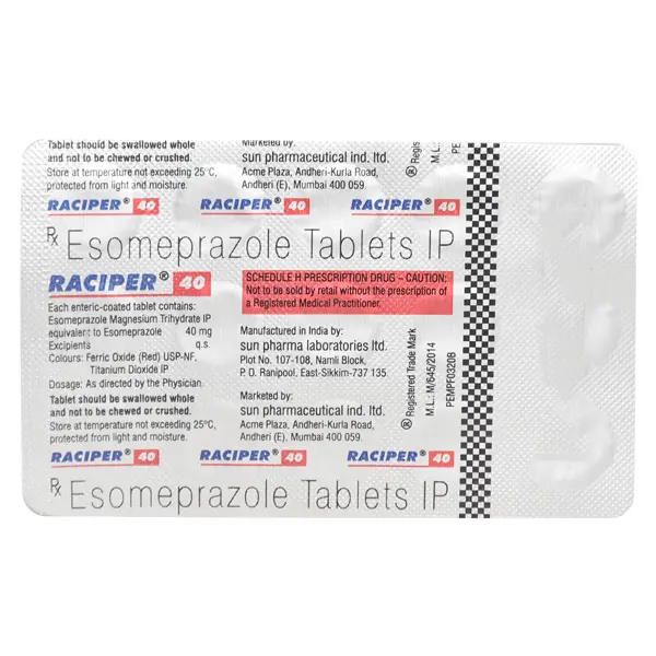 Raciper 40mg Tablet 15s