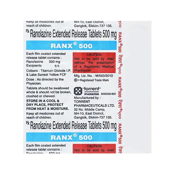 Ranx 500mg Tablet 10s