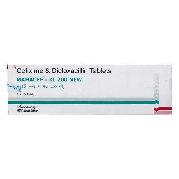 Mahacef XL New 200mg Tablet 10s