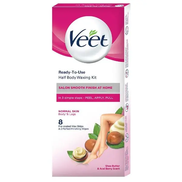 Veet Professional Wax Strips Normal Skin 8 Piece 8s