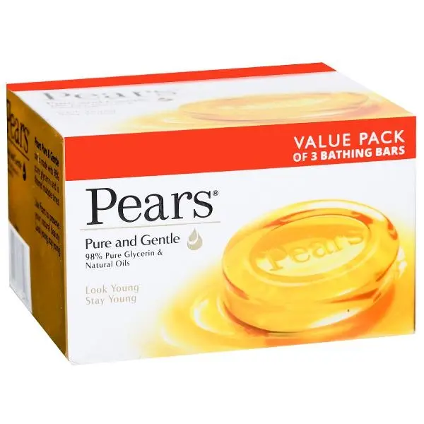 Pears Pure & Gentle Bathing Bar each 125g