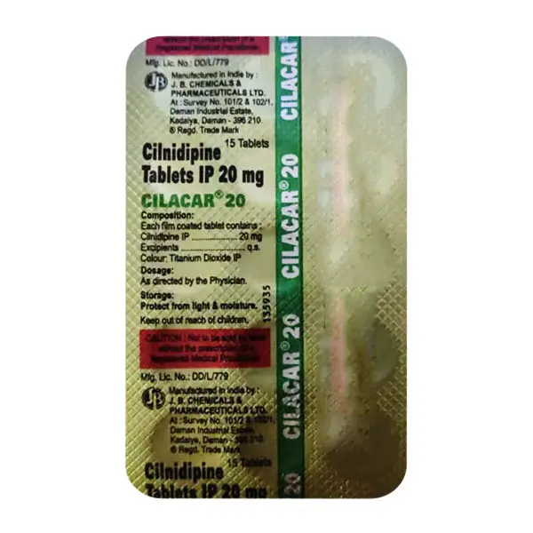 Cilacar 20mg Tablet