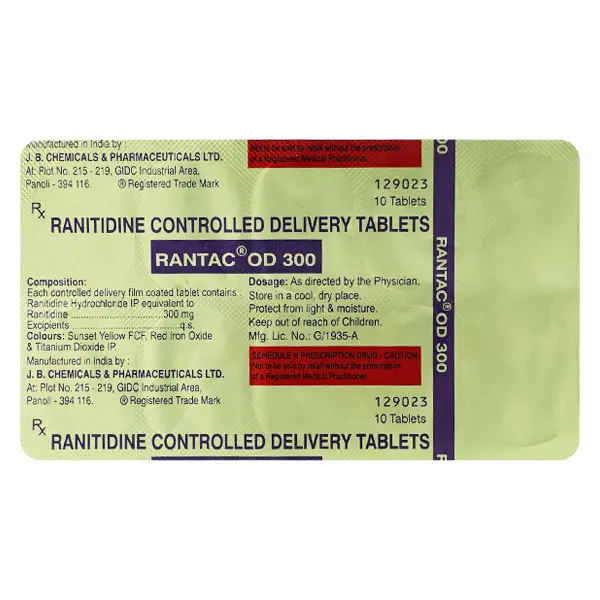 Rantac OD 300 Tablet 10 Tablet 10s