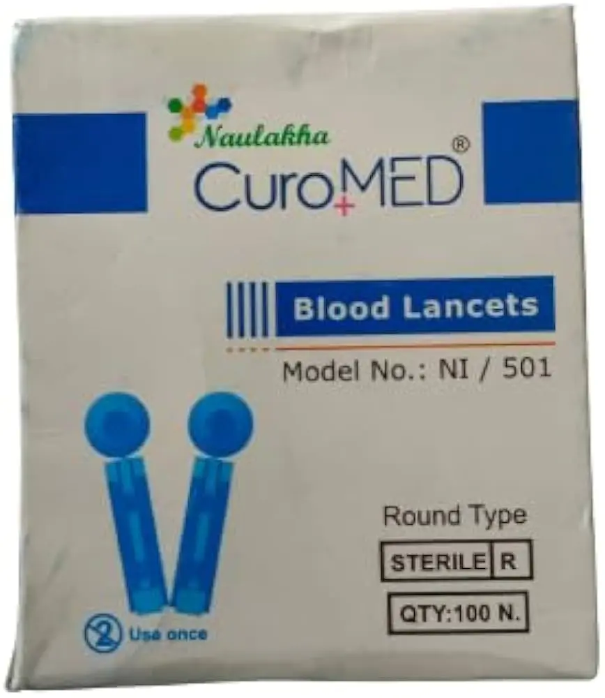 Naulakha Curomed Blood Lancets ni 501 100s