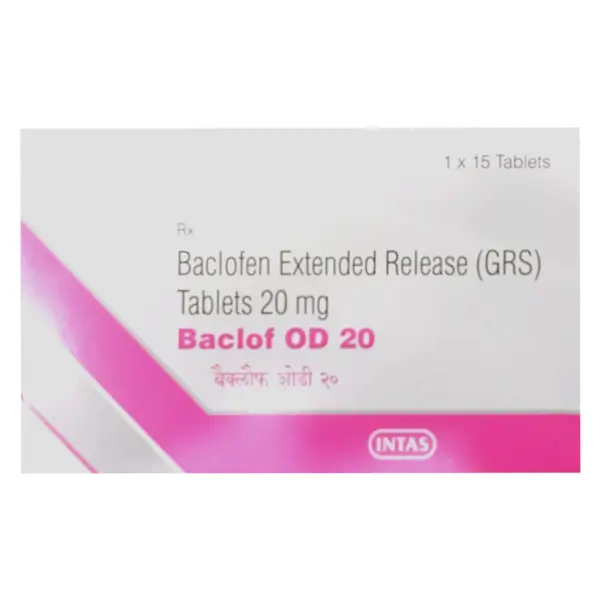 Baclof OD 20mg Tablet 15s