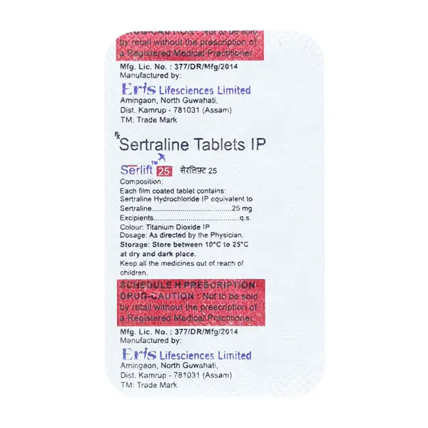 Serlift 25mg Tablet 10s