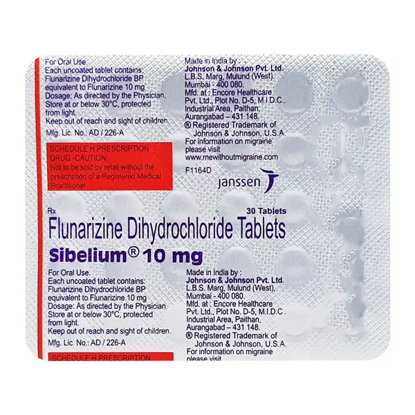 Sibelium 10mg Tablet