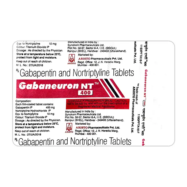 Gabaneuron NT 400 Tablet 10s