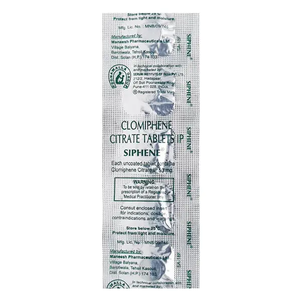 Siphene 50mg Tablet 5s