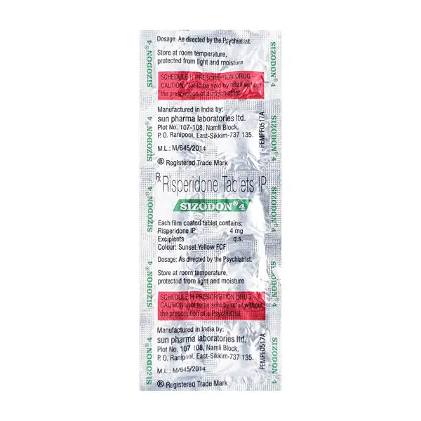 Sizodon 4mg Tablet 10s