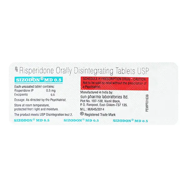 Sizodon MD 0.5mg Tablet 10s