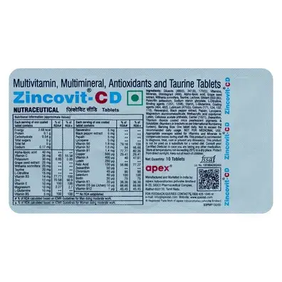 Zincovit CD Tablet 10s