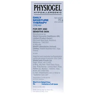 Physiogel Physiogel Hypoallergenic Daily Moisture Therapy Cream 75g