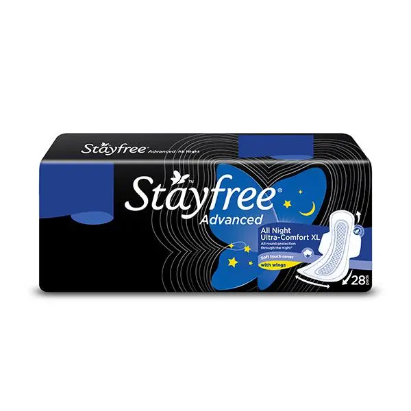 Stayfree Advanced All Night Ultra Comfort Pads XL 28 Piece 28s
