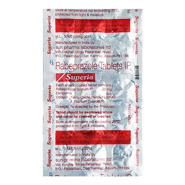 Superia Tablet 20mg 15s