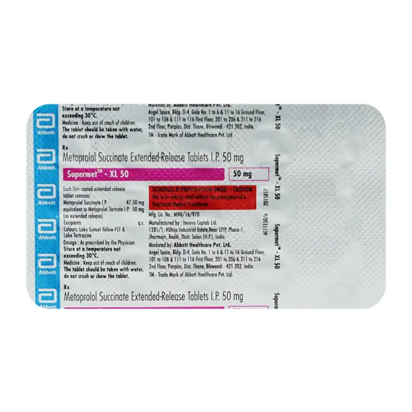 Supermet XL Tablet 50mg 15s