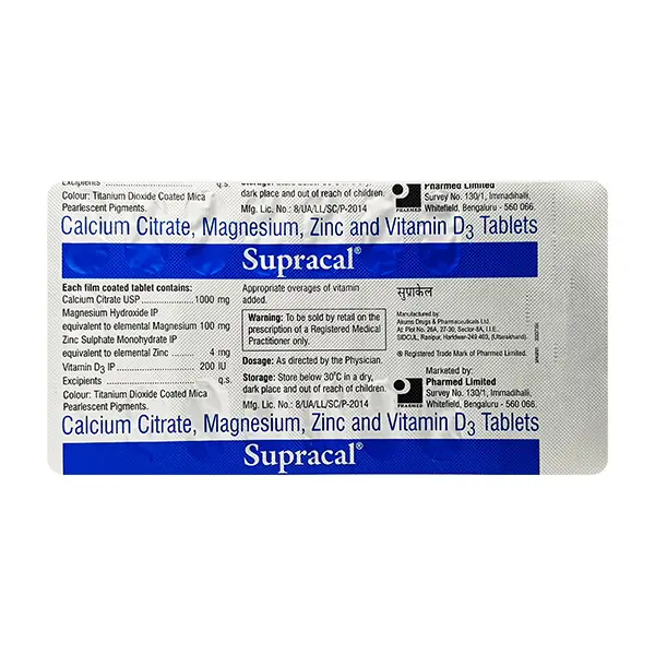 Supracal Tablet 1000mg