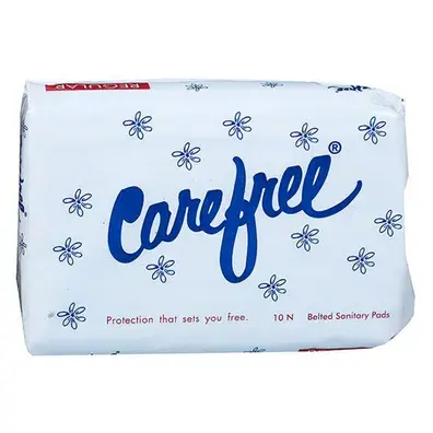 Carefree Sanitary Pads Regular 10 Piece 10s