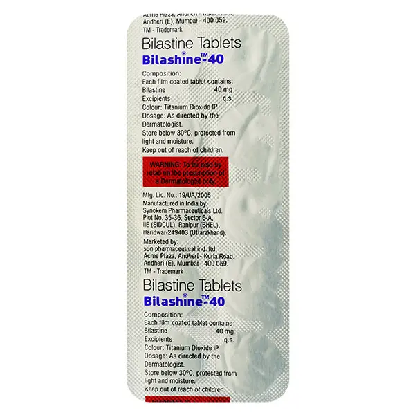 Bilashine 40 Tablet 10s