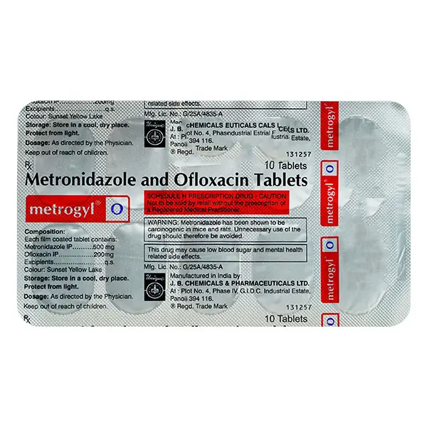 Metrogyl O Tablet 10s