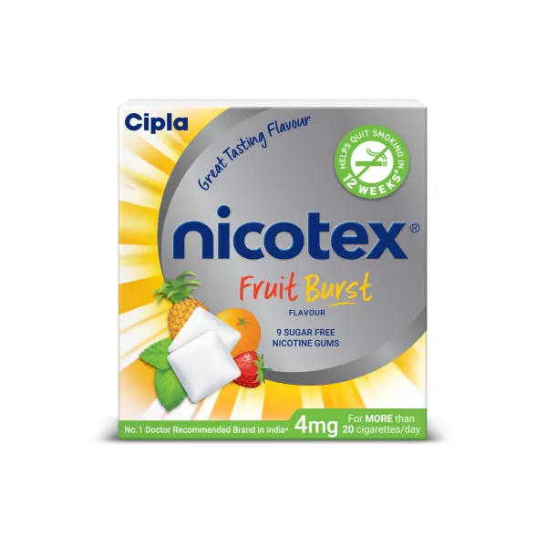 Nicotex 4mg Fruit Burst Sugar Free 9 Lozenges