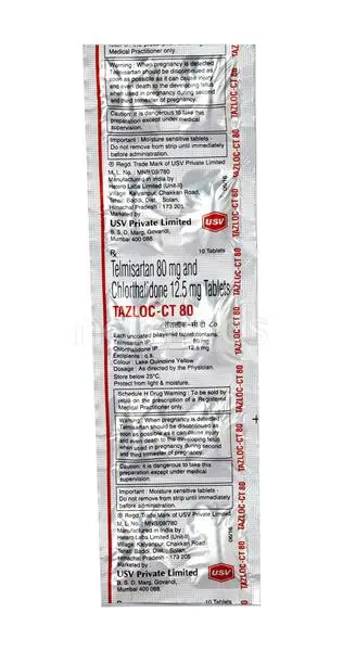 Tazloc CT 80mg Tablet 10s