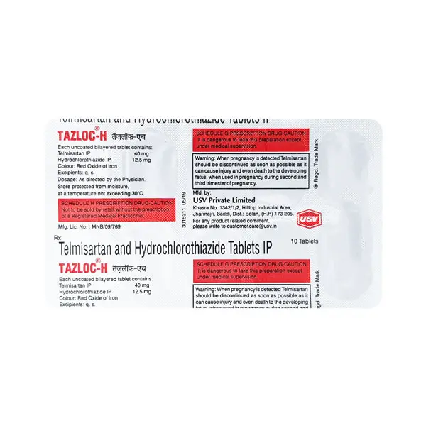Tazloc H 40mg Tablet 10s