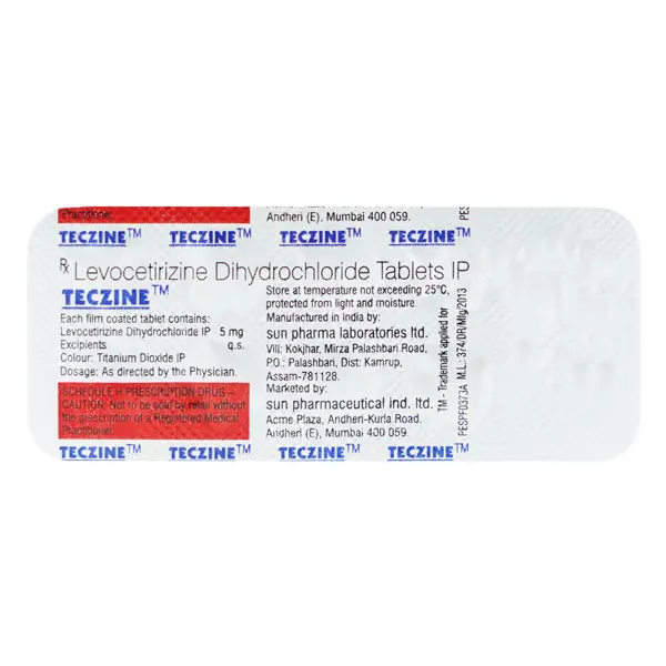 Teczine 5mg Tablet