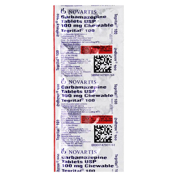 Tegrital 100mg Tablet 10s