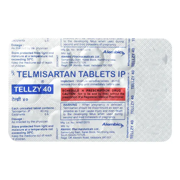 Tellzy 40mg Tablet 15s