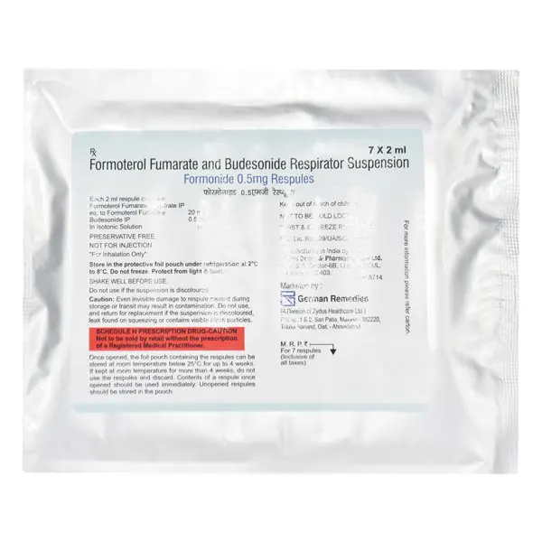 Formonide 0.5mg Respules 2ml 7s